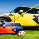 Illustration for article titled The Olympics Are Using Miniature RC Mini Coopers To Retrieve Javelins and Other Track & Field Gear
